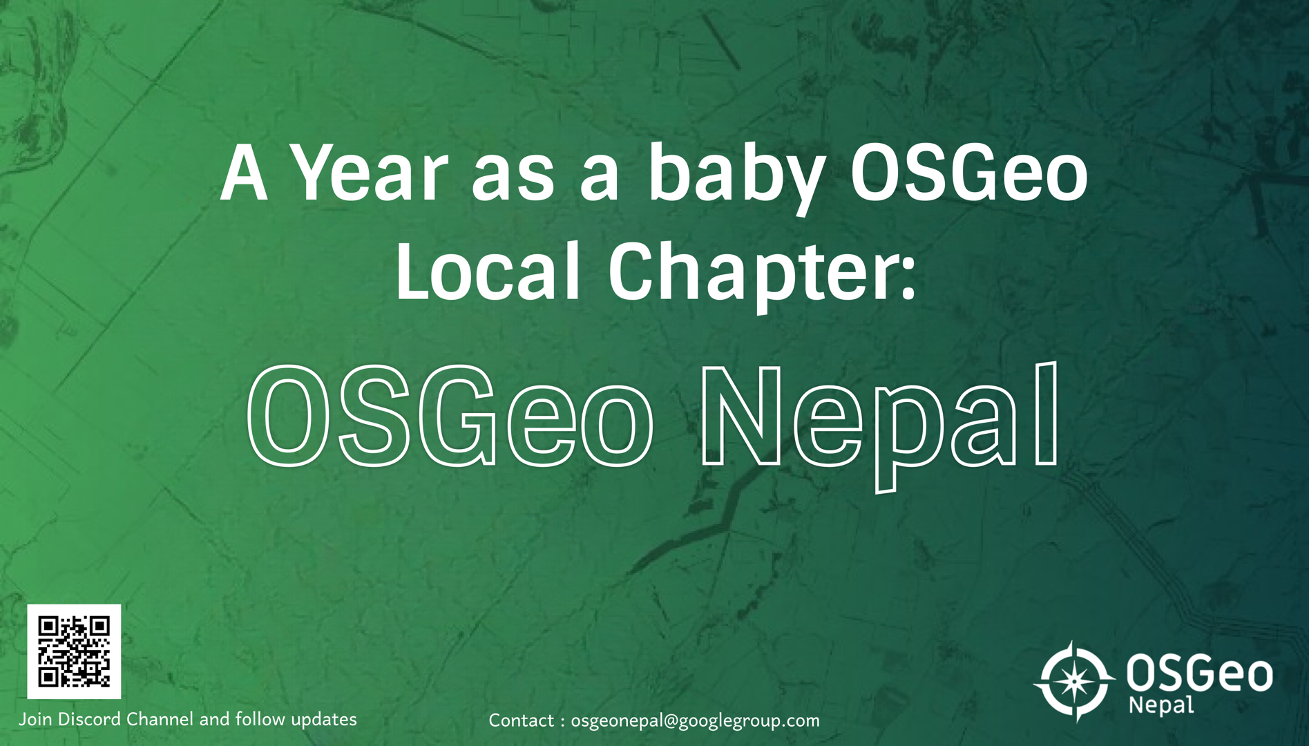 A Year as a Baby OSGeo Local Chapter: OSGeo Nepal :: FOSS4G 2025 :: pretalx