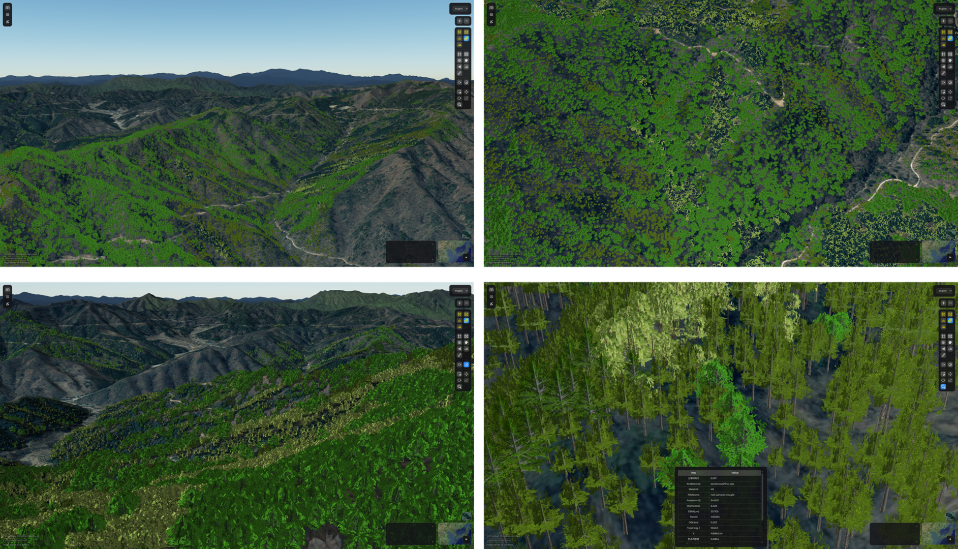 From Forest Types to Trees: A Web-based Digital Twin of Individual ...